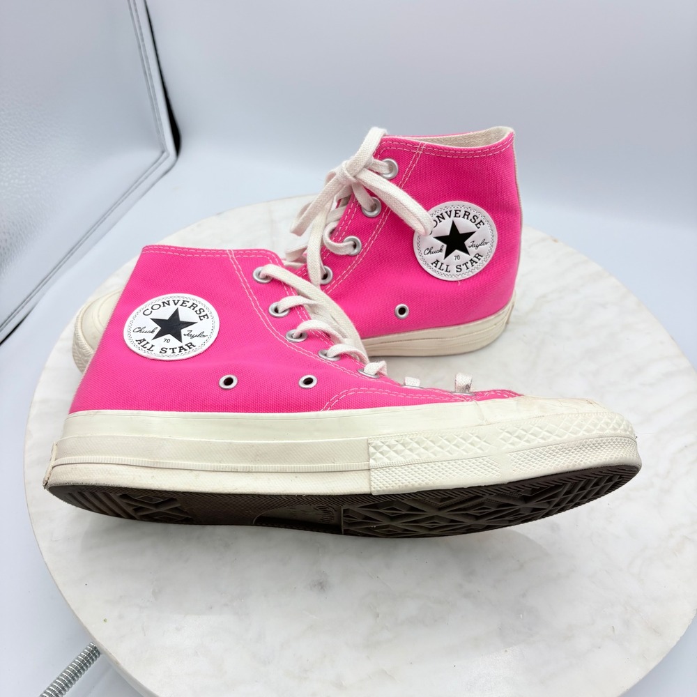 Converse Chuck 70 High Top Sneakers Womens 8 Mens 6 Pink Canvas Skater Punk
